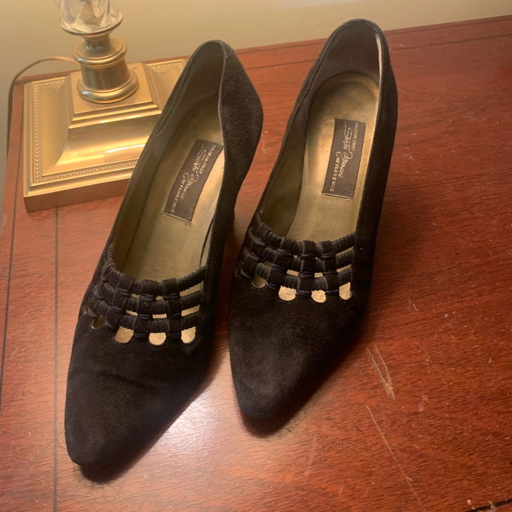 Suede Pumps With 3” Heel, Size 5.5